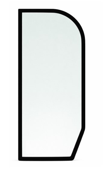 Venstre siderude bag dør