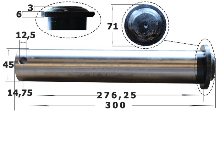 Bolt 45x300 mm.