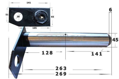 Bolt 45x269 mm.