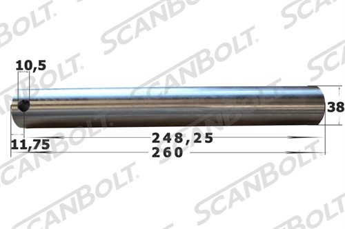 Bolt 38X260 mm.