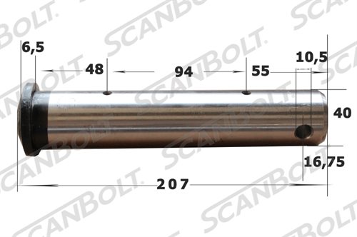 Bolt 40x207 mm.