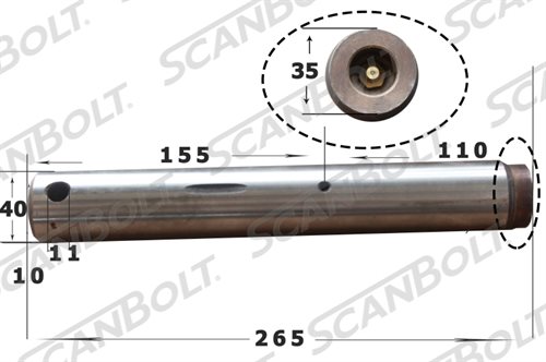 Bolt 40x265 mm.