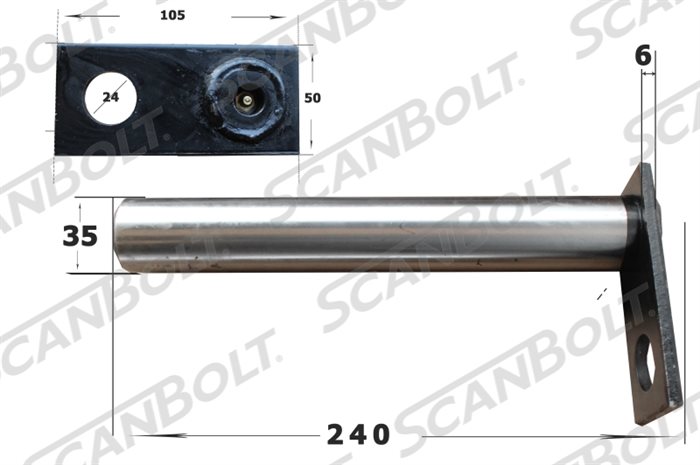 Bolt 35x240 mm.